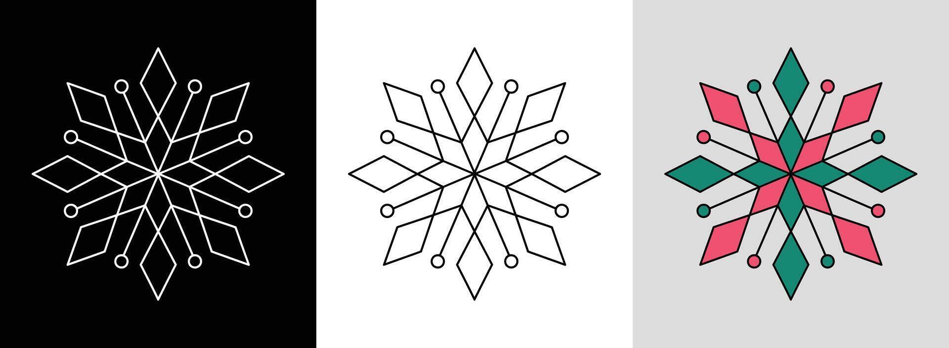 Star Mandala with Vibrant Fills vector