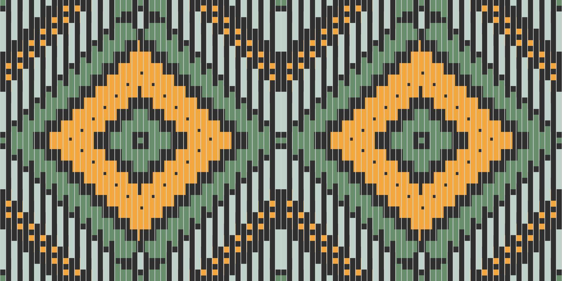 Nordic Japanese Traditional Patternfolk Embroidery, Aztec Geometric Ornament Print. Design for Carpet, Wallpaper, Clothing, Wrapping, Fabric vector