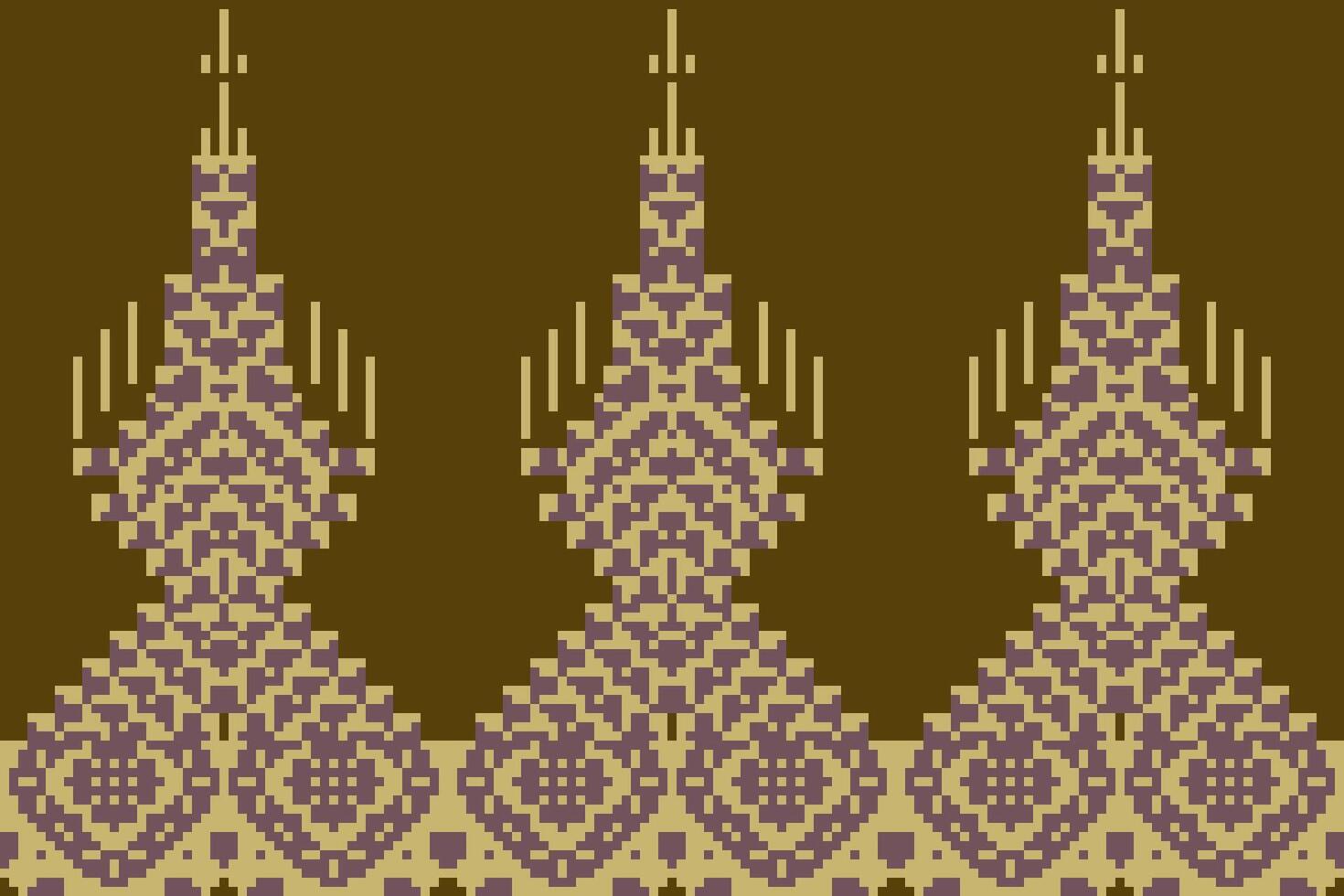 Squares Ikat Quilt Patternfolk Embroidery, Aztec Geometric Ornament Print. Design for Carpet, Wallpaper, Clothing, Wrapping, Fabric vector