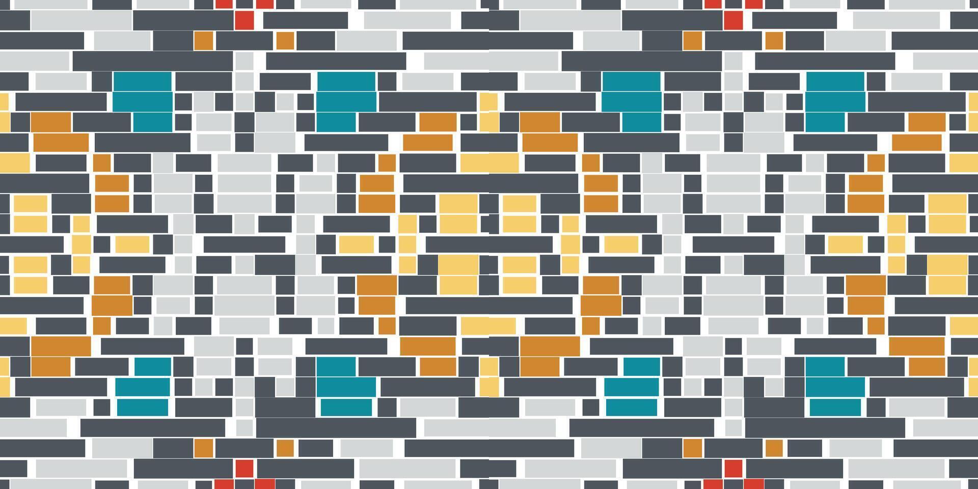 Ethnic Pattern Traditional Log Cabin Quilt Patternfolk Embroidery, Aztec Geometric Ornament Print. Design for Carpet, Wallpaper, Clothing, Wrapping, Fabric vector