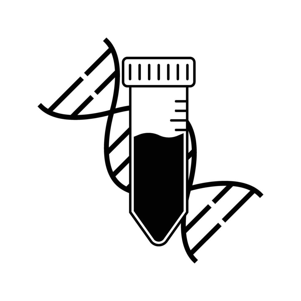 illustration of genetic research and experiment icon vector