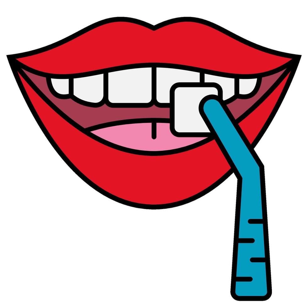Dental Veener icon vector