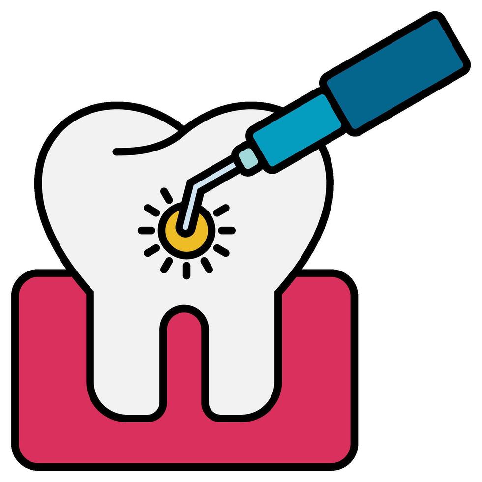 Dental Laser icon vector