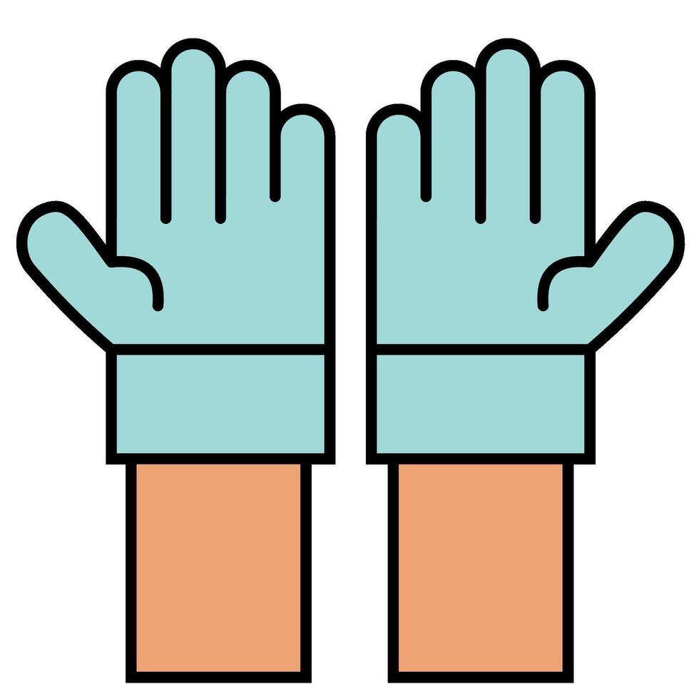 Medical Gloves icon vector