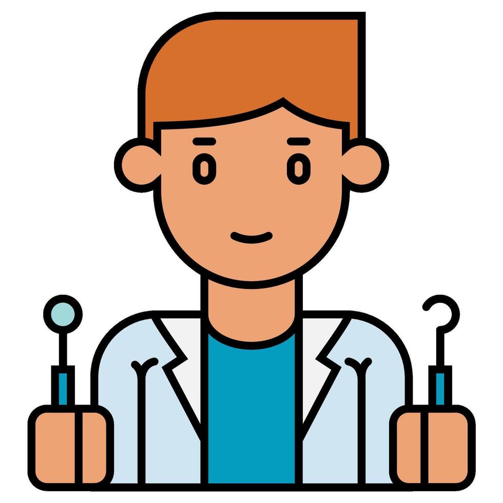 Dentist dental icon vector