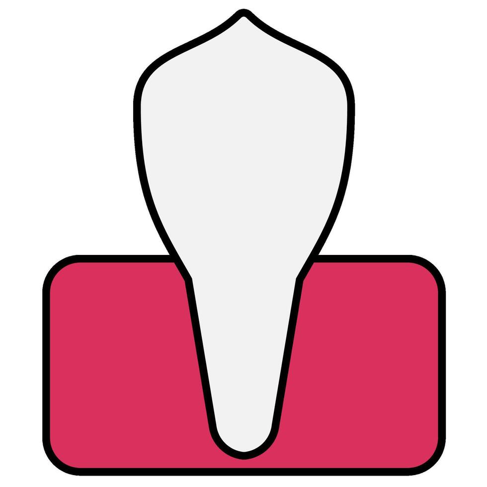 Canine tooth icon vector