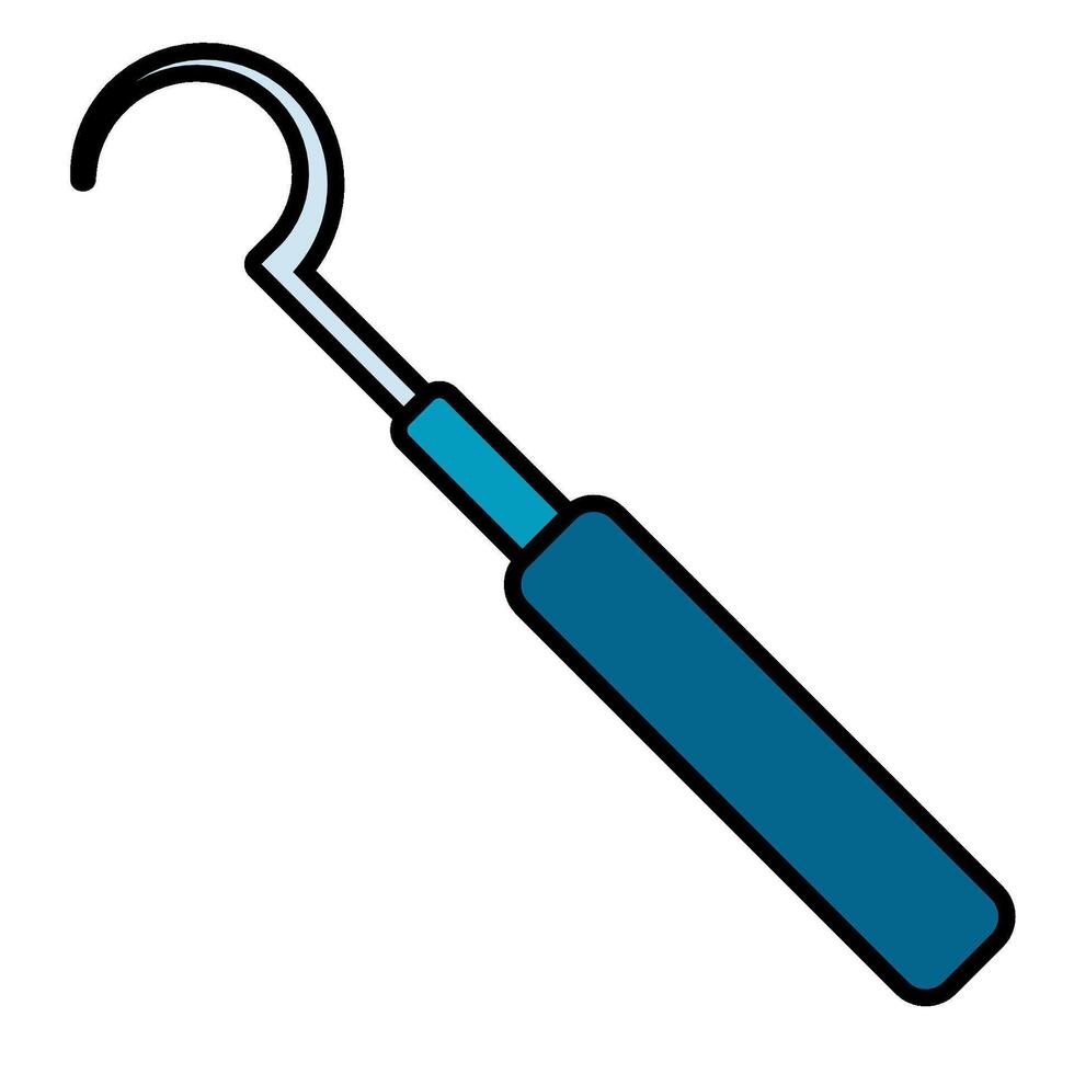 Sickle Probe dental icon vector