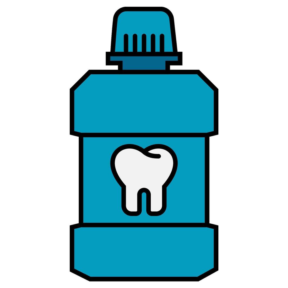 Mouth Wash icon vector