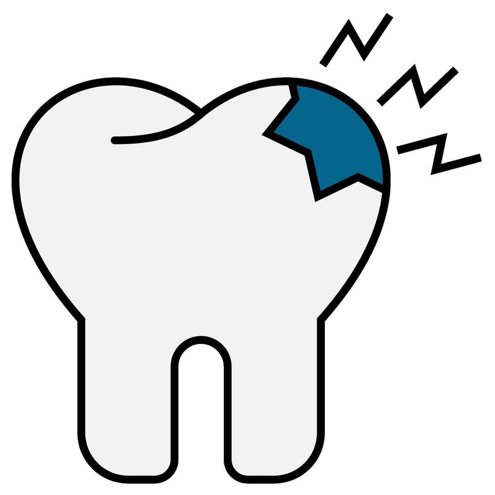 Toothache dental icon vector