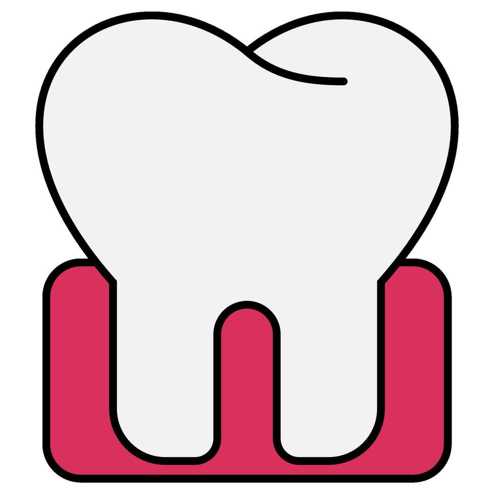 Molar Tooth icon vector