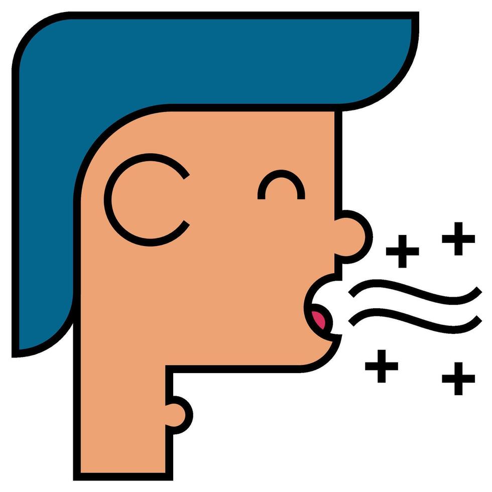 Good Breath icon vector