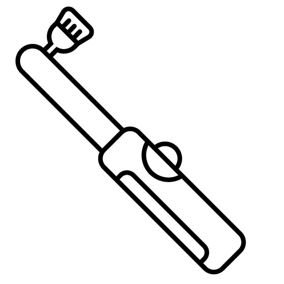 Electric Tooth Brush outline icon vector