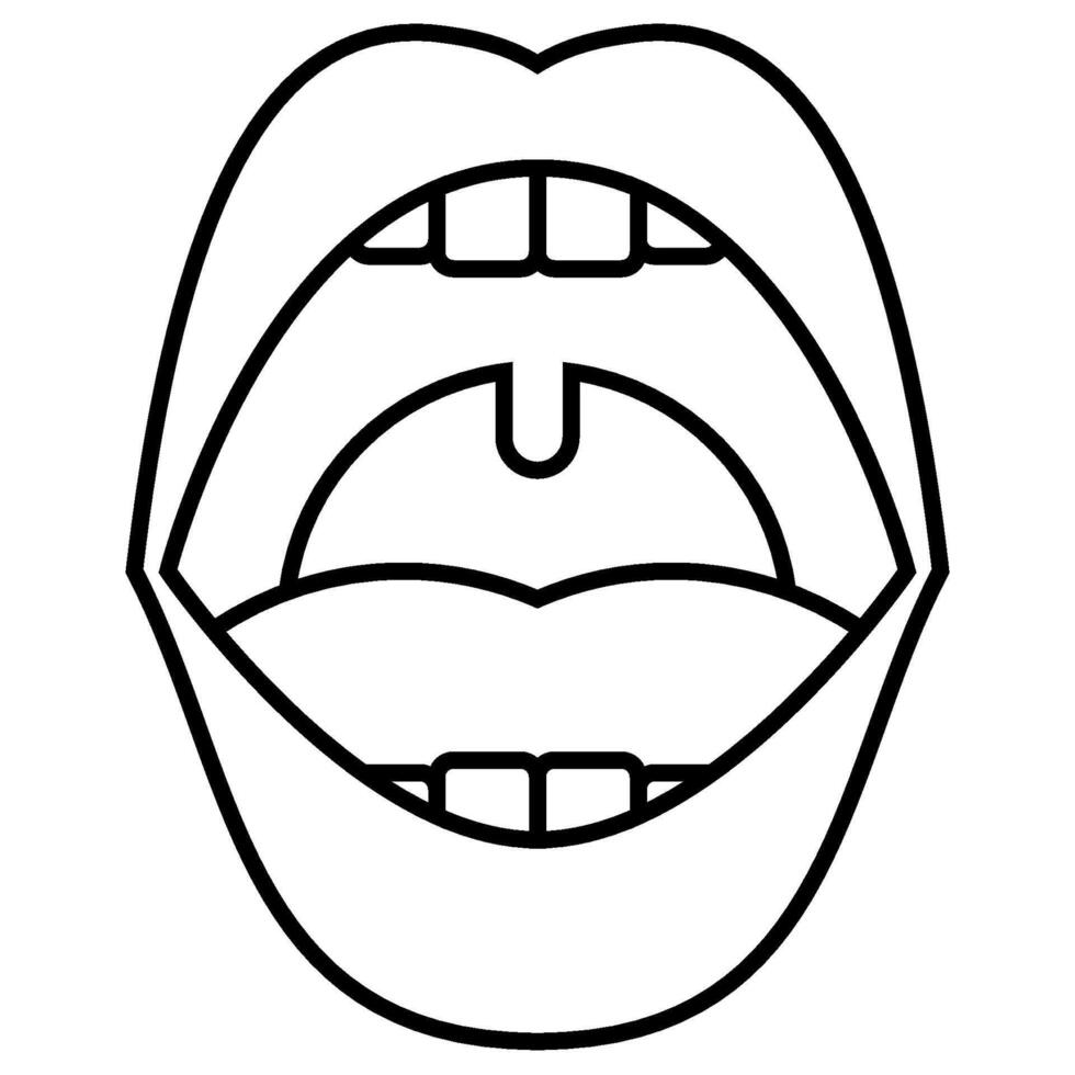 Oral Care outline icon vector
