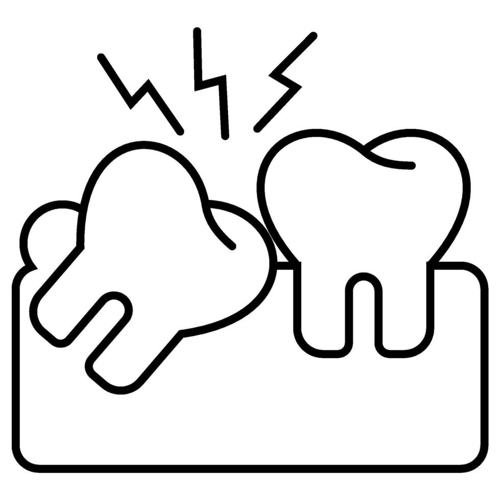 Wisdom Tooth outline icon vector