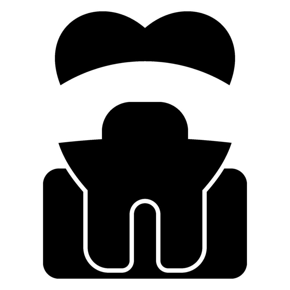 Silver Crown solid icon vector