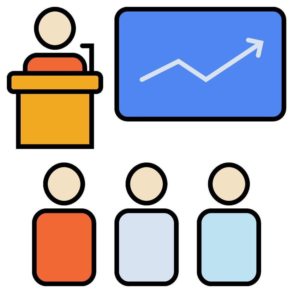 Seminar icon isolated on white vector