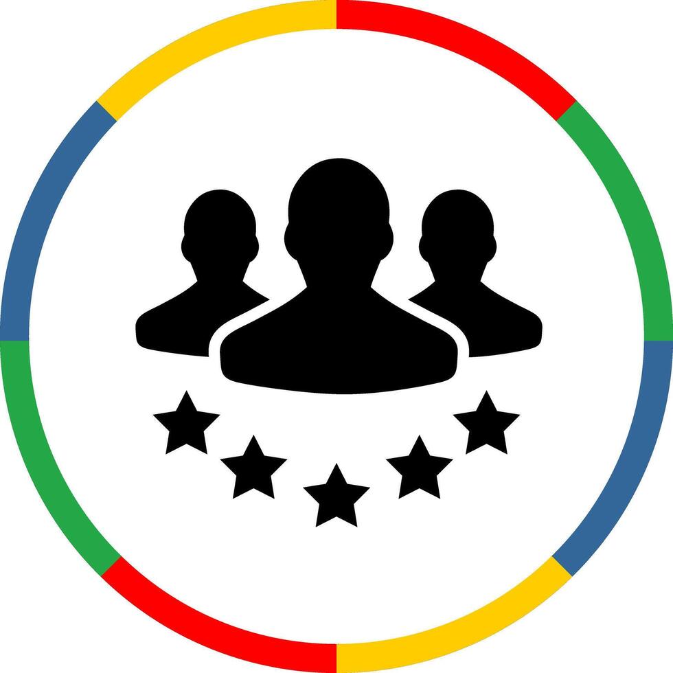 Google Review Icon, Recognizable Google Icon Representing Authentic Customer Feedback vector