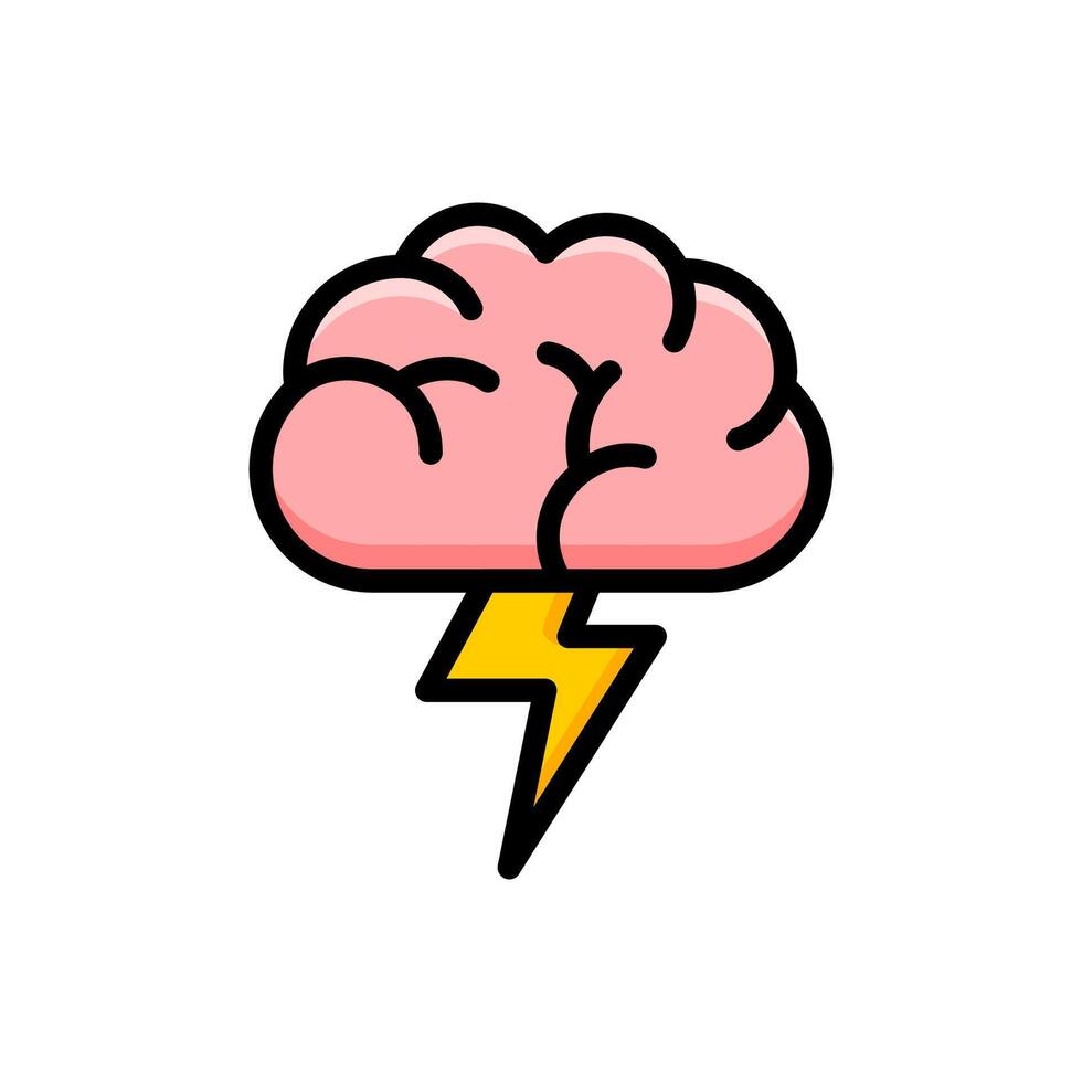 Brainstorm Education and LeadershipIcon vector