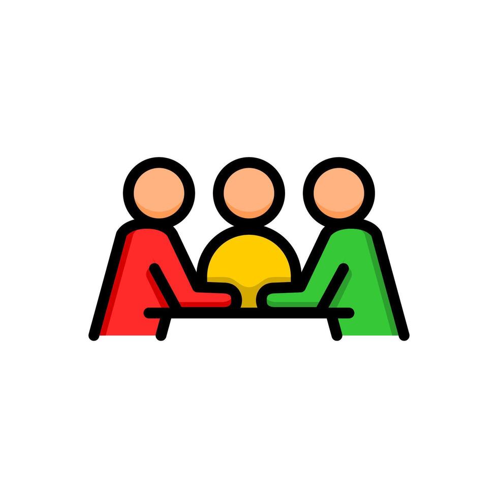 Discussion People Icon vector