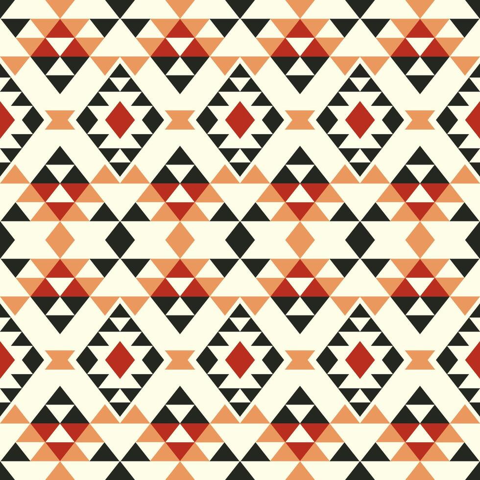 Modern color aztec geometric pattern. Aztec southwestern geometric shape seamless pattern. Ethnic geometric pattern use for fabric, textile, home decoration elements, upholstery, etc. vector