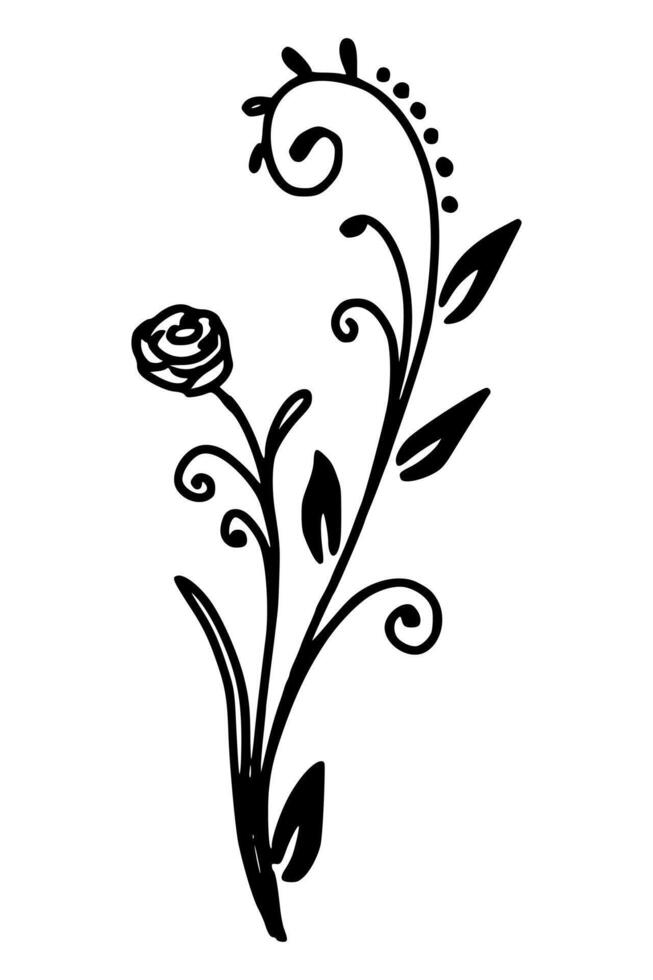 Vintage pattern - floral ornament vector