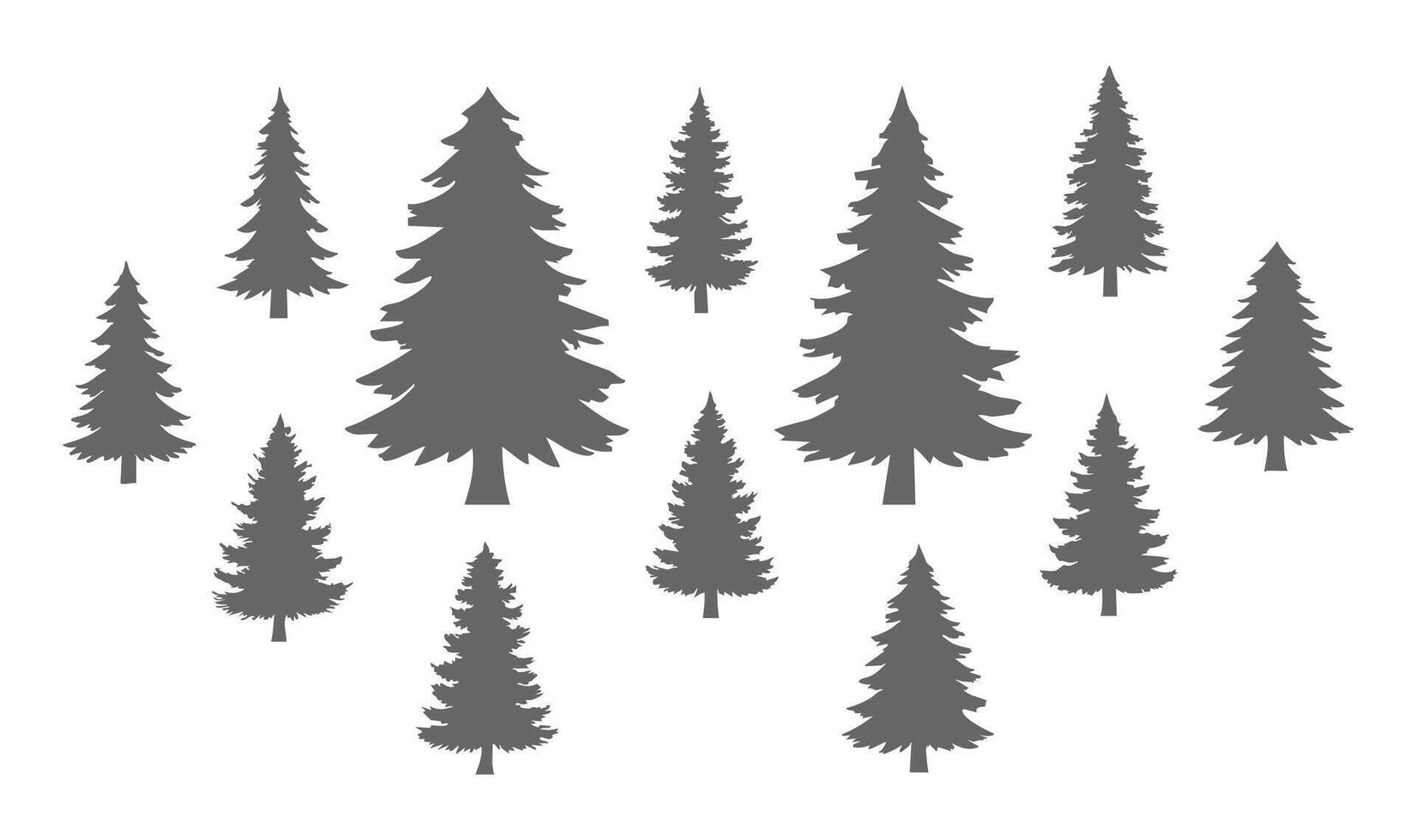 Forest Tree Silhouette, design vector