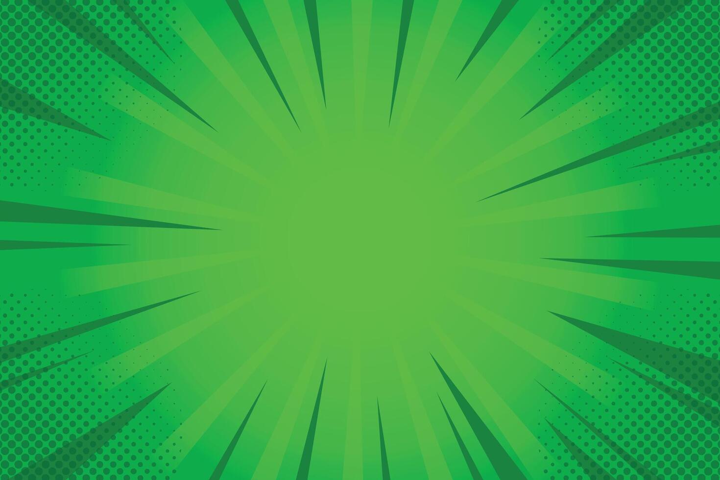 Abstract green comic background - Comic Style vector
