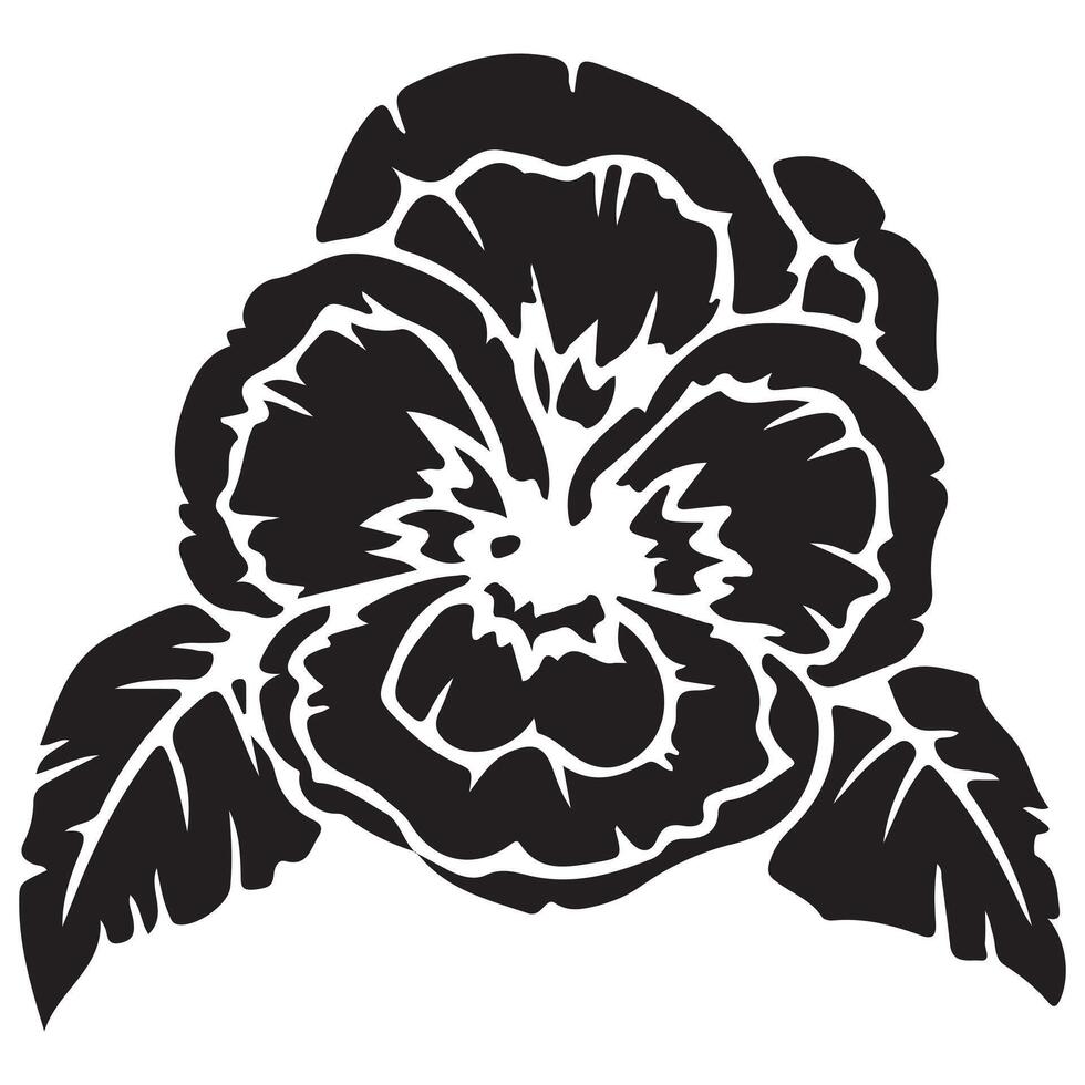 Hand drawn flower illustration with vintage floral design and natural decorative elements vector