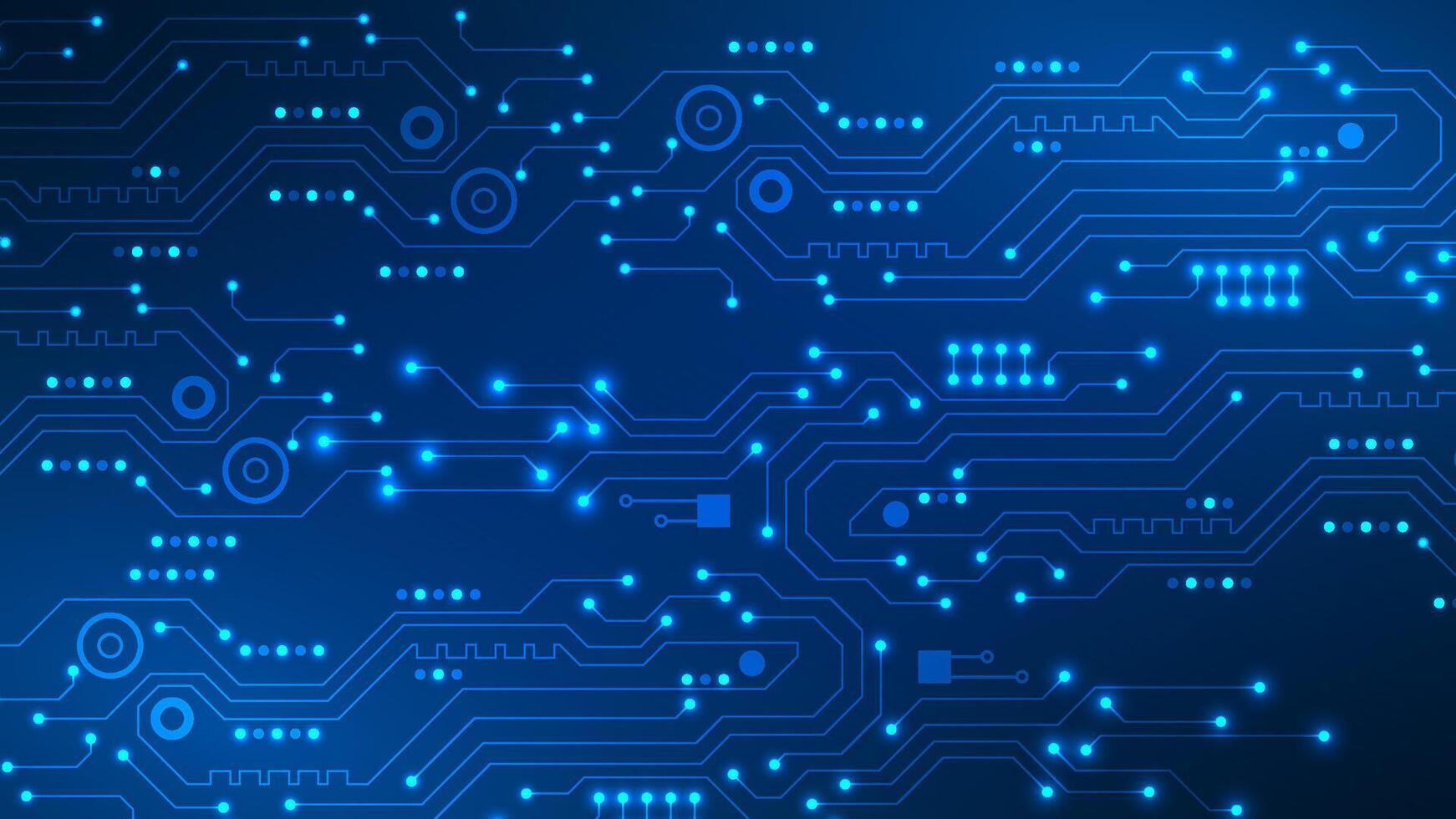 Digital technology circuit background. Futuristic abstract data concept. Design for network connections motherboard circuit board and system interface. vector