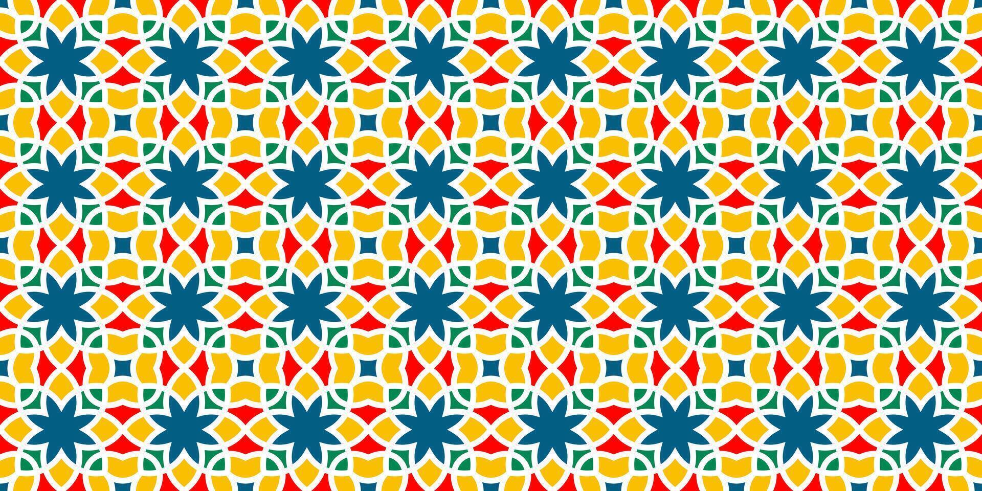 Colorful geometric pattern design vector