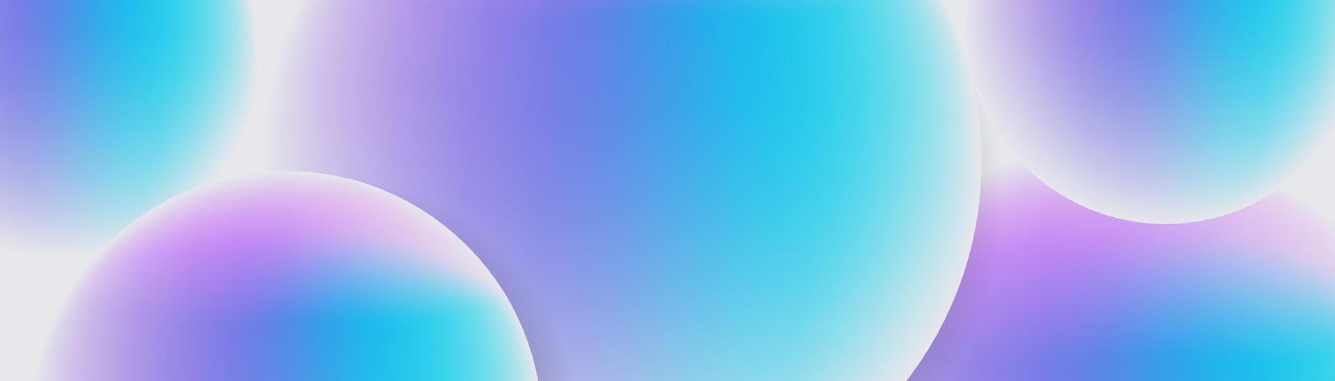 Blue and purple abstract banner with circular geometric shapes background. Modern futuristic hi-technology concept. illustration vector