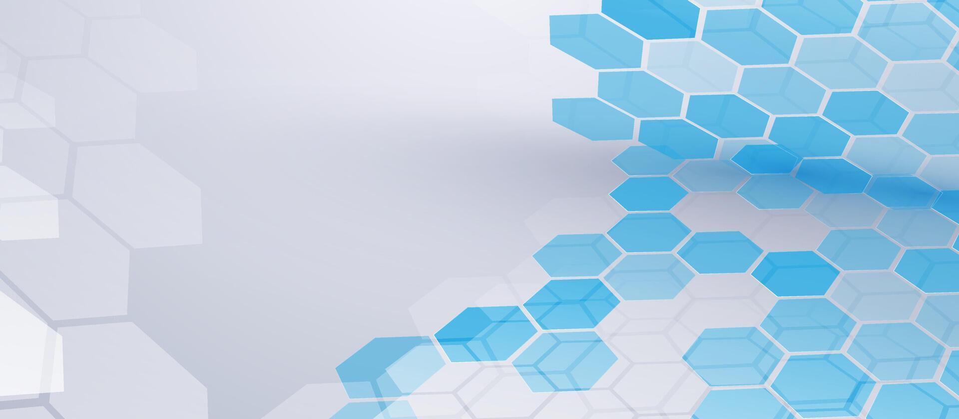 Abstract geometric hexagon shape technology digital hi tech concept background vector