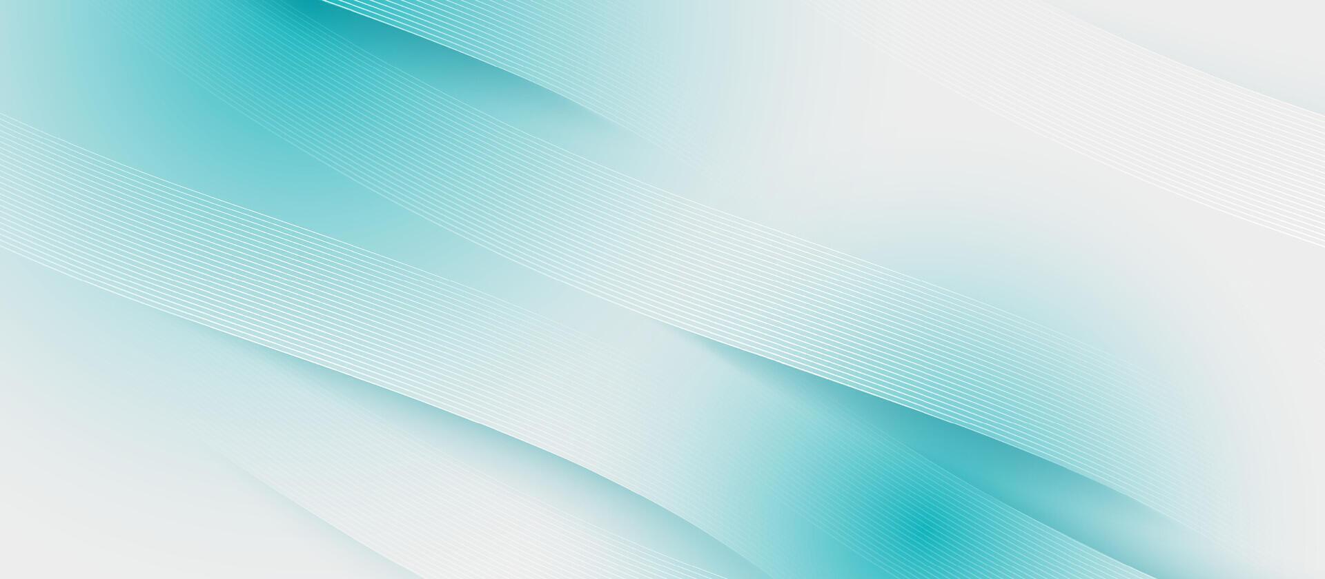 Minimalistic abstract background with blue and white lines and soft blue gradients in light tones vector