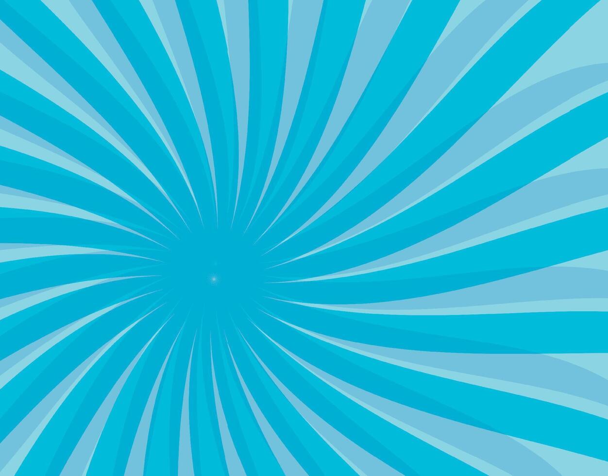 Abstract blue sunburst background isolated flat design. vector