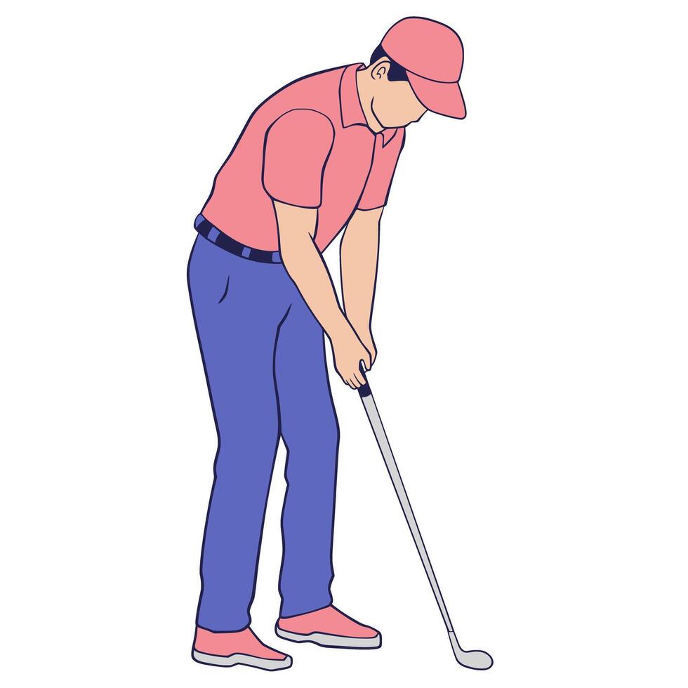 Golf Illustration Cartoon vector