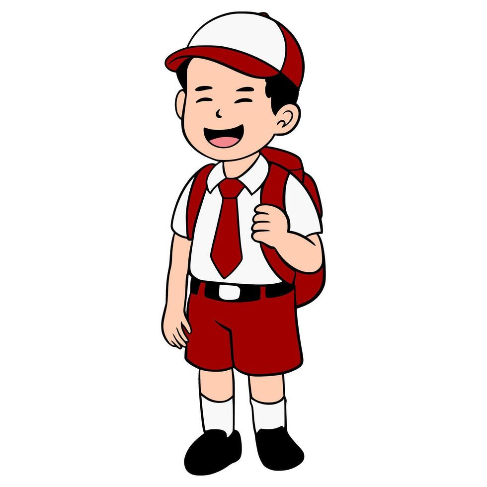 Illustration characters school elementary school children illustration vector