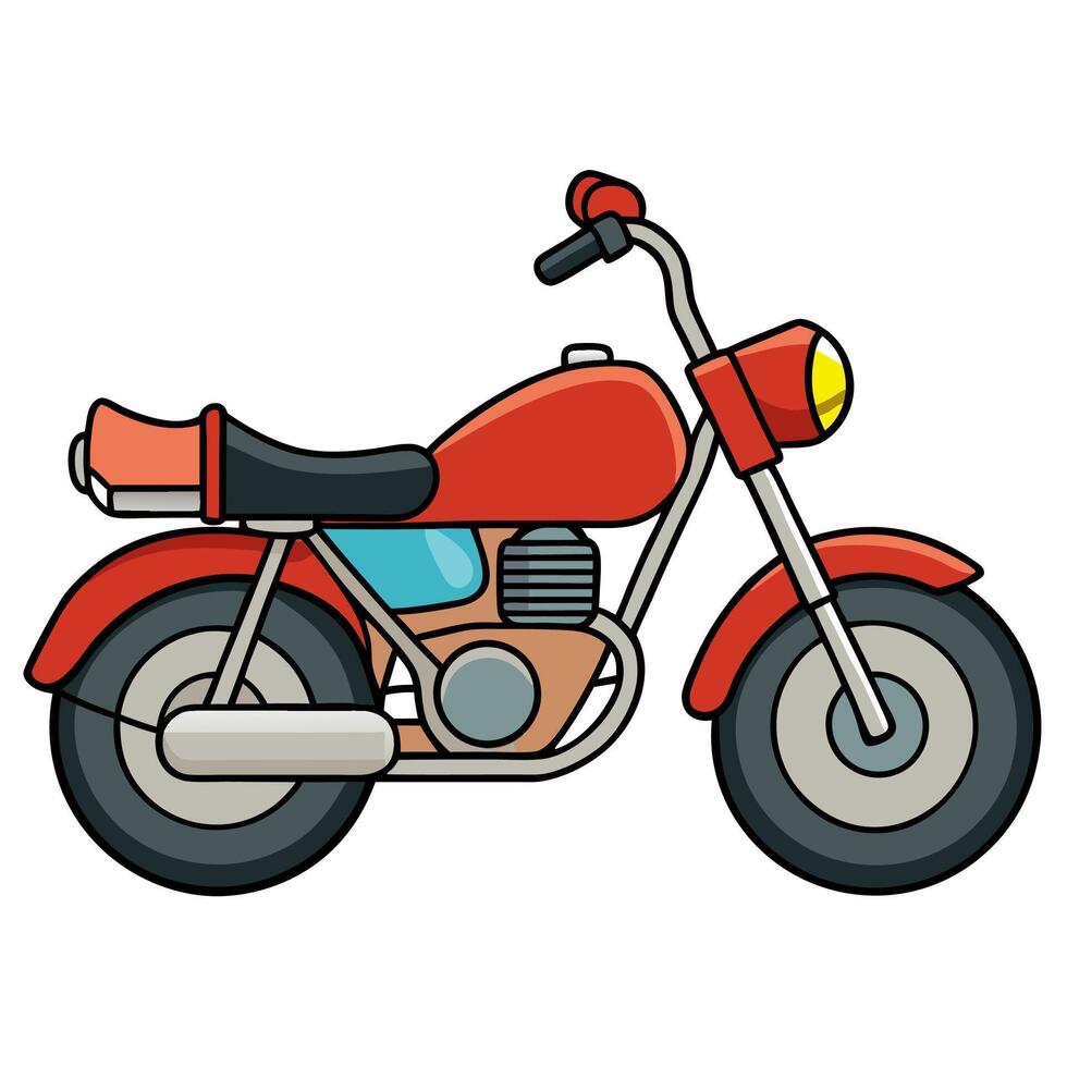 Motorcycle clipart illustration vector