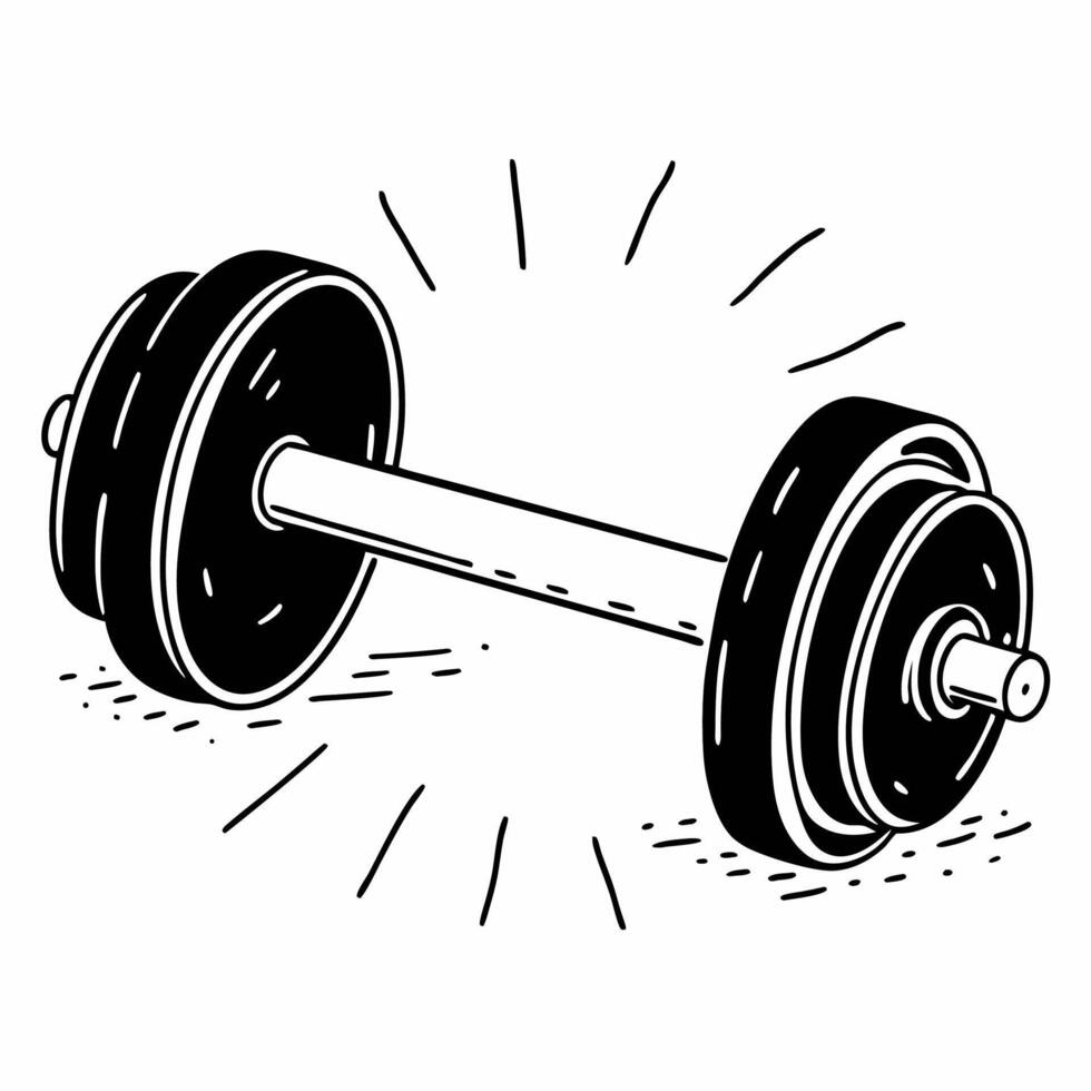 Dumbbells clipart illustration vector