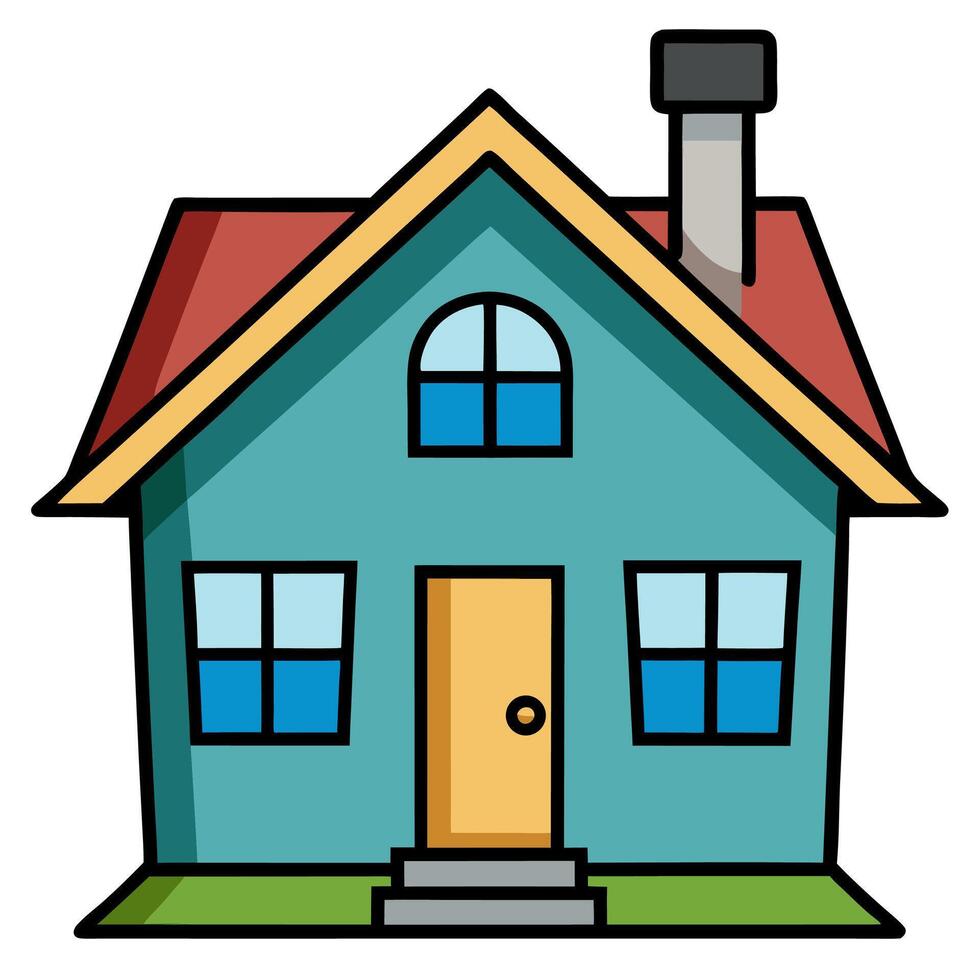 House clip art illustration vector