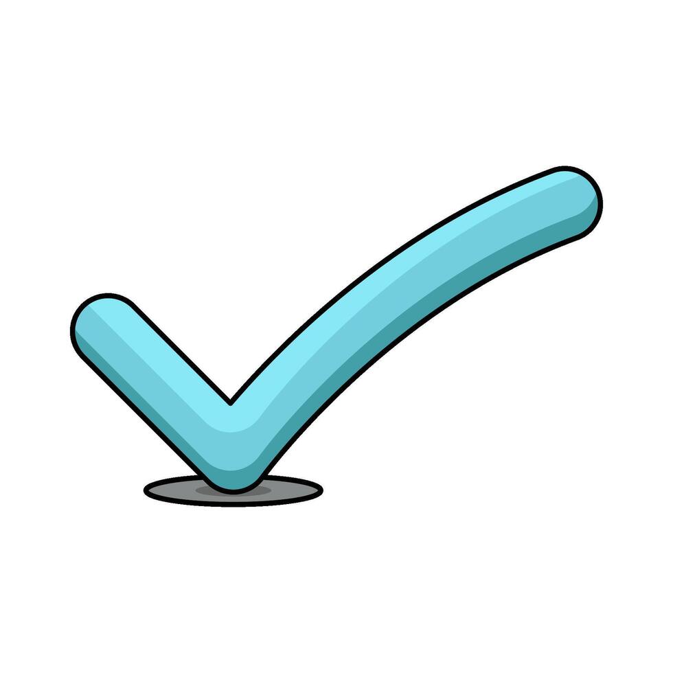 illustration of Blue Checkmark vector