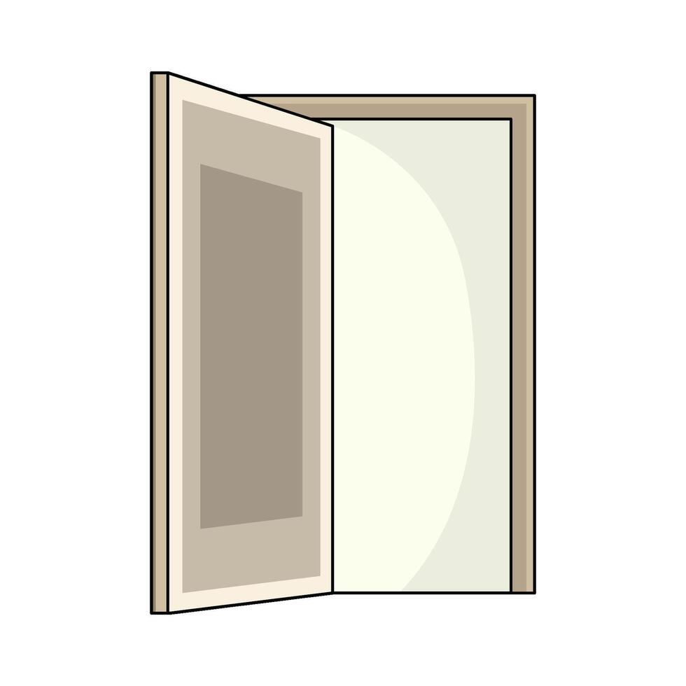 illustration of Door Open vector