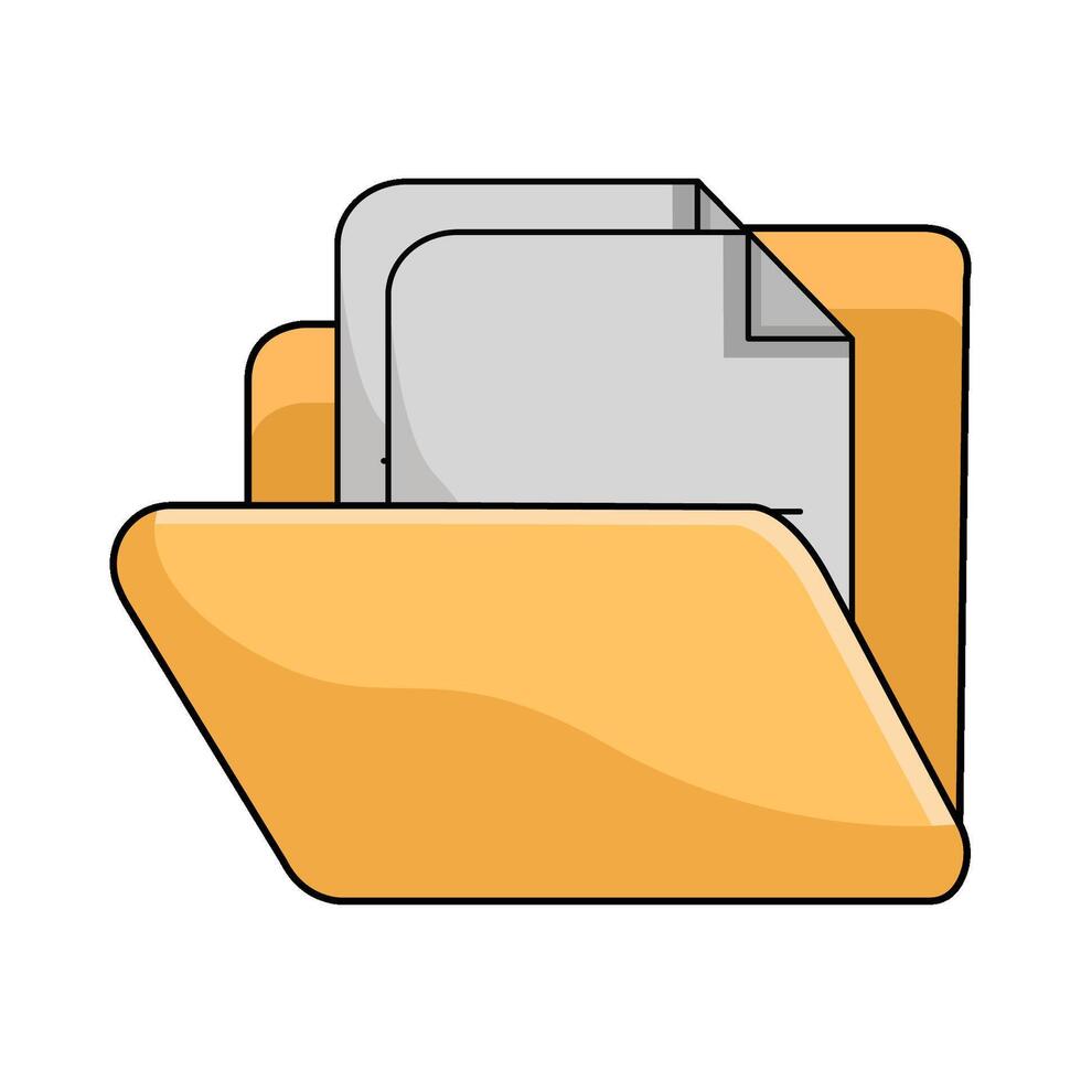 file folder illustration vector
