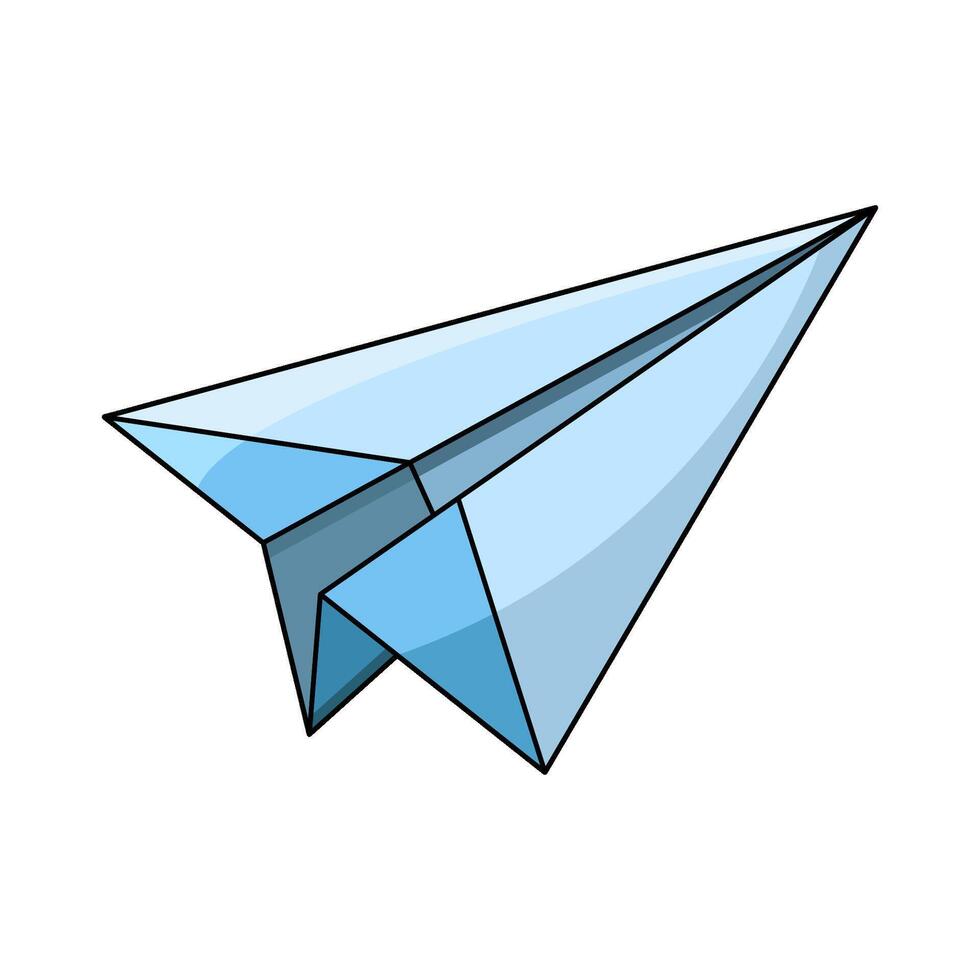 illustration of a paper airplane vector