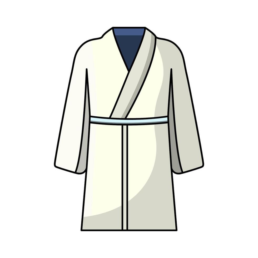 illustration of White Bathrobe vector
