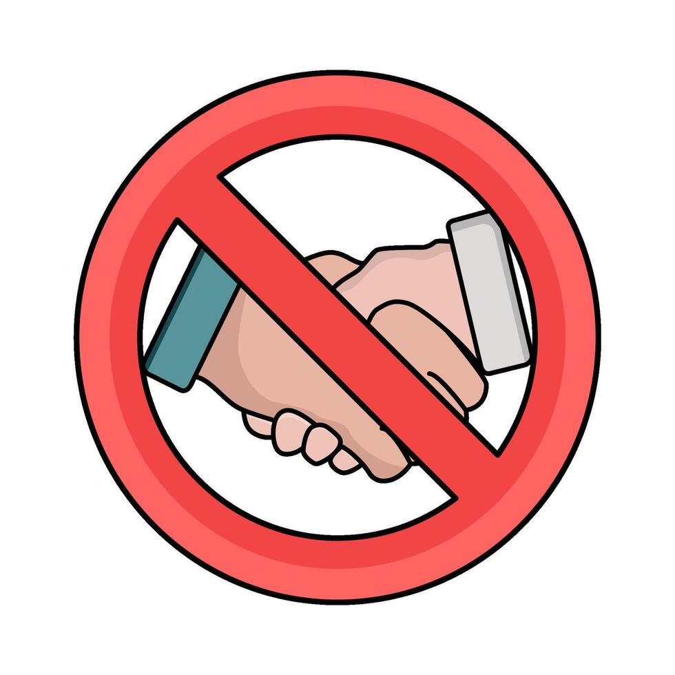 illustration of No Handshake vector