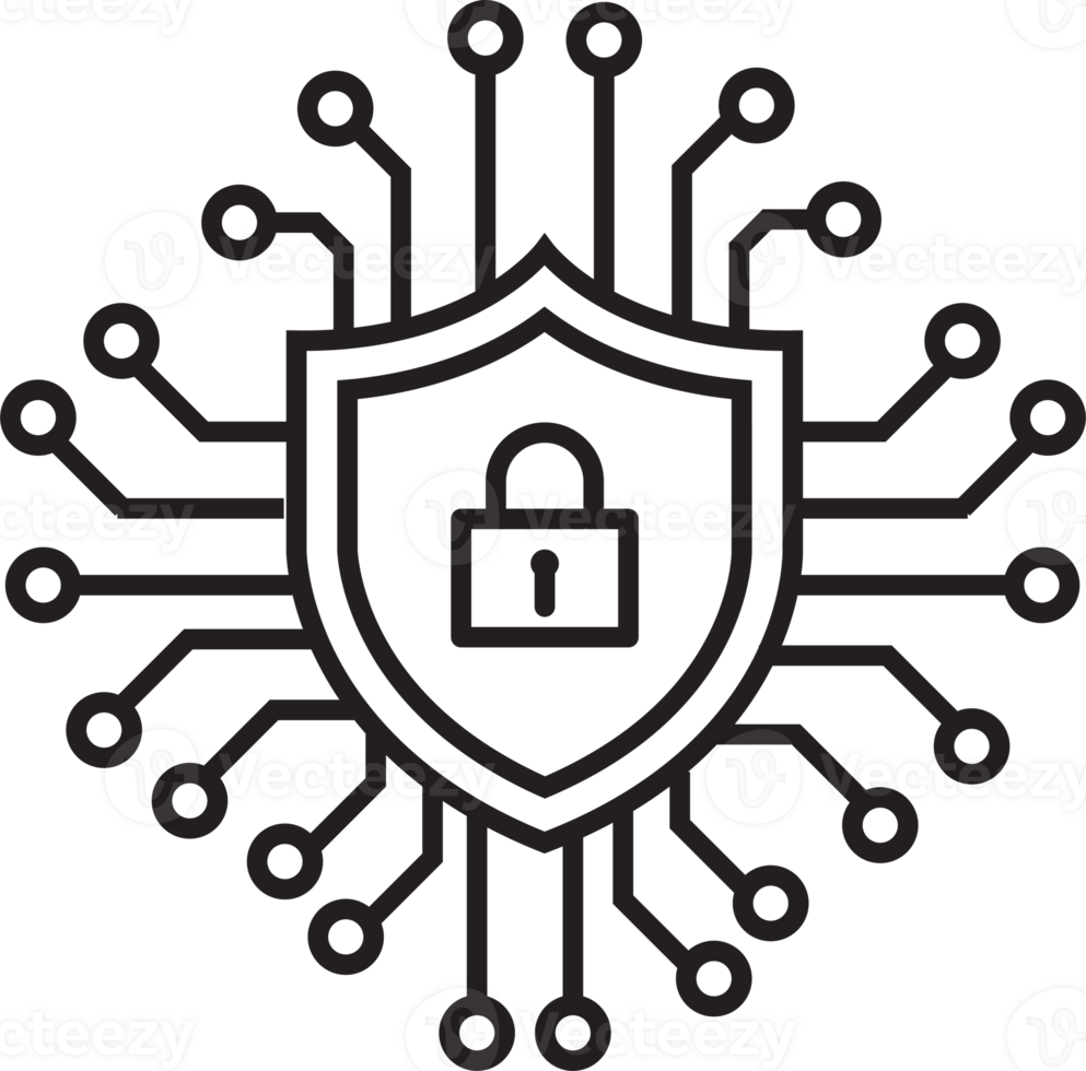 Cyber security icon. Security logo Artificial Intelligence Keyhole symbol speed internet technology sign for graphic design, logo, web site, social media, mobile app, ui illustration png