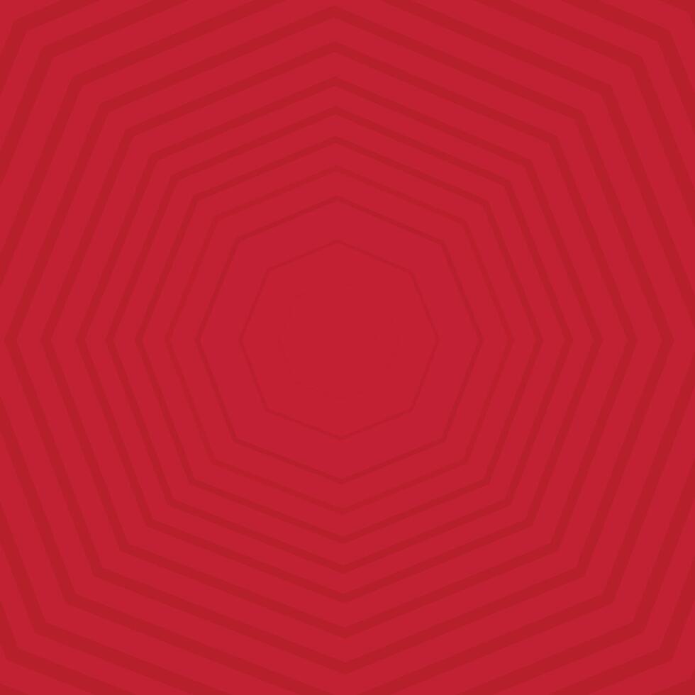 Concentric Hexagons in Red vector