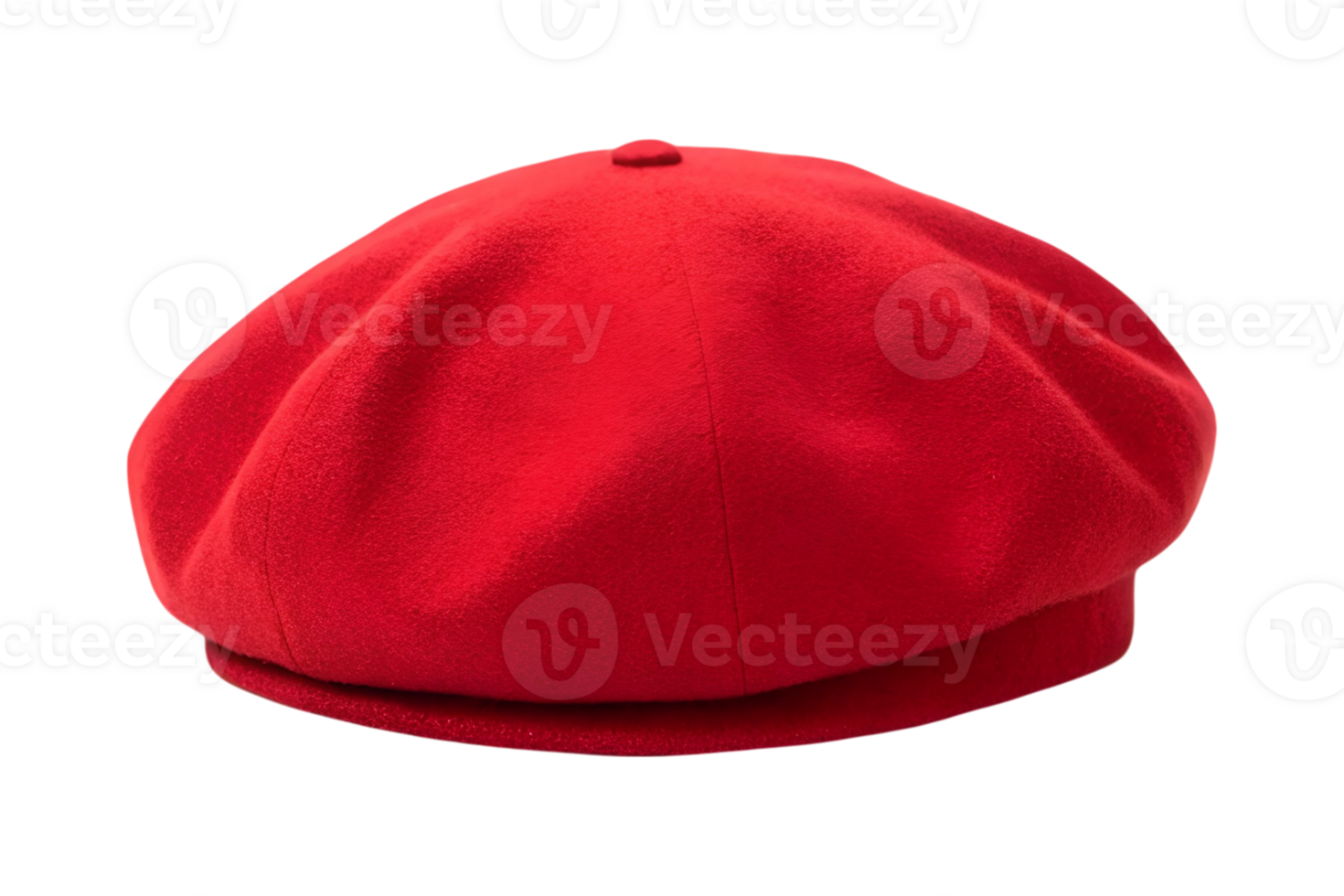 Stylish red beret cap for fashion enthusiasts, an eye catching accessory png