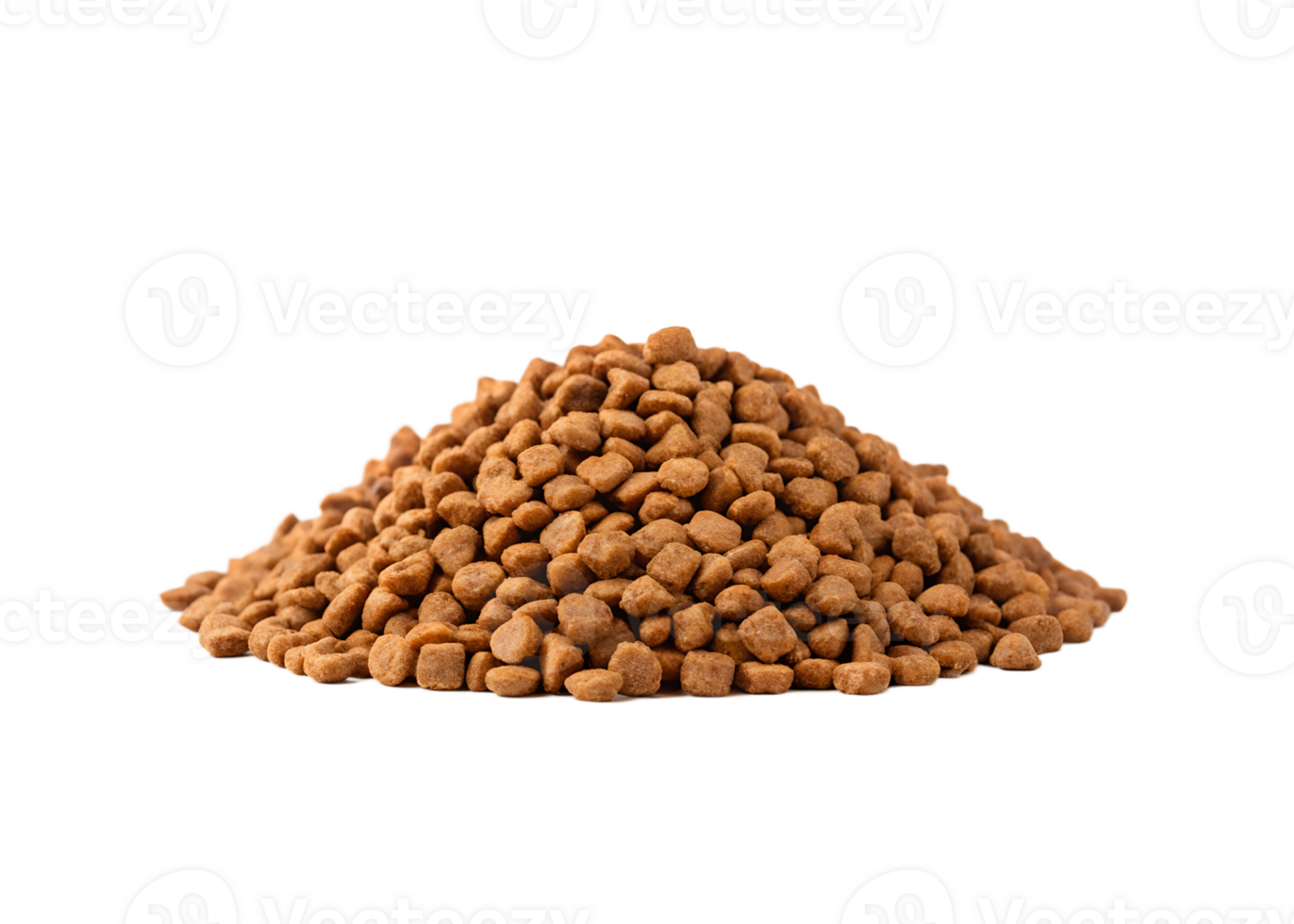 Heap of dry dog food for canine nutrition and diet maintenance png