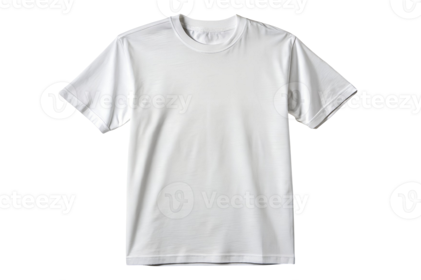 High resolution studio shot of a plain blank white tshirt apparel png